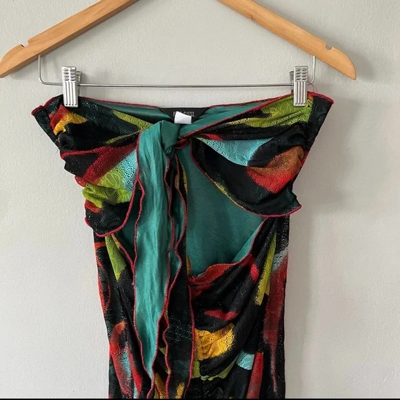 Kim Shui Green Swirl Wrap Dress - Picture 6 of 10